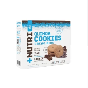 Galletas Quinoa GF Cacao Nibs 30gr NutriCo