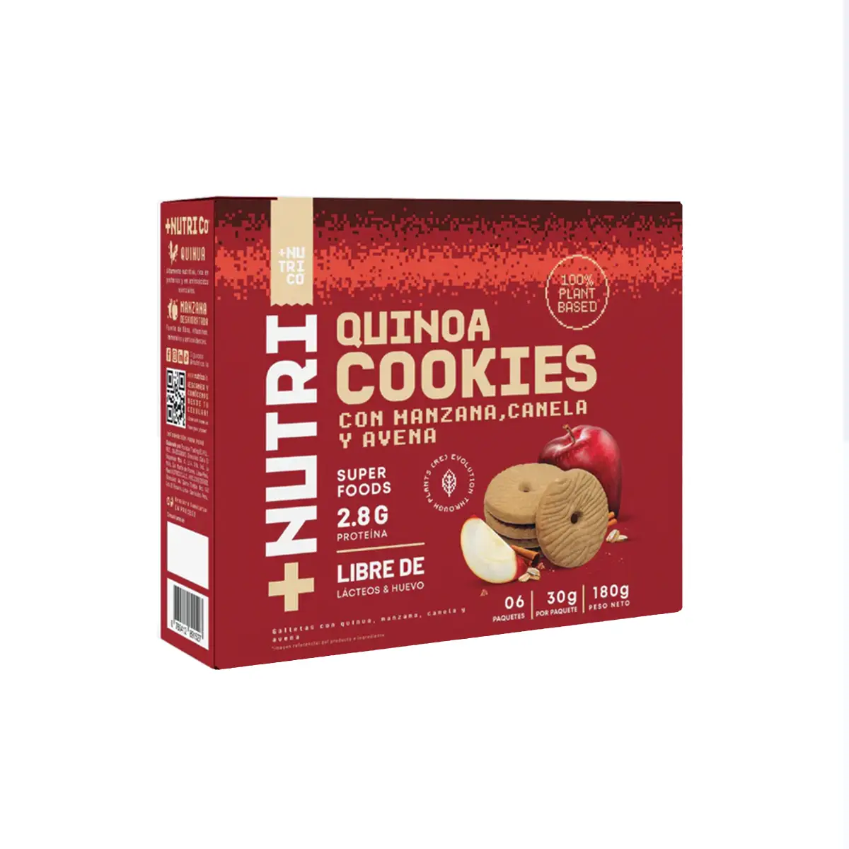 Galletas Quinoa Manzana 30gr NutriCo
