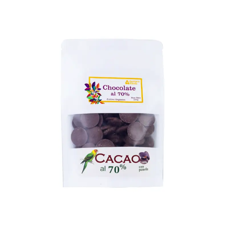 Obleas de Chocolate 70% Cacao