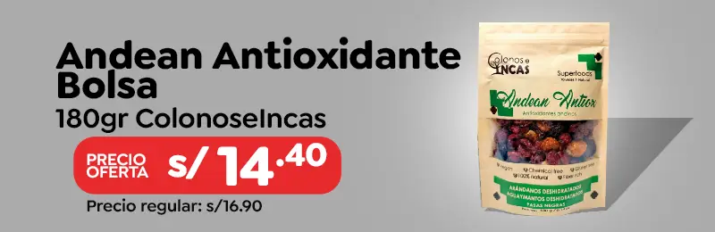 180gr ColonoseIncas ANDEAN ANTIOXIDANTE