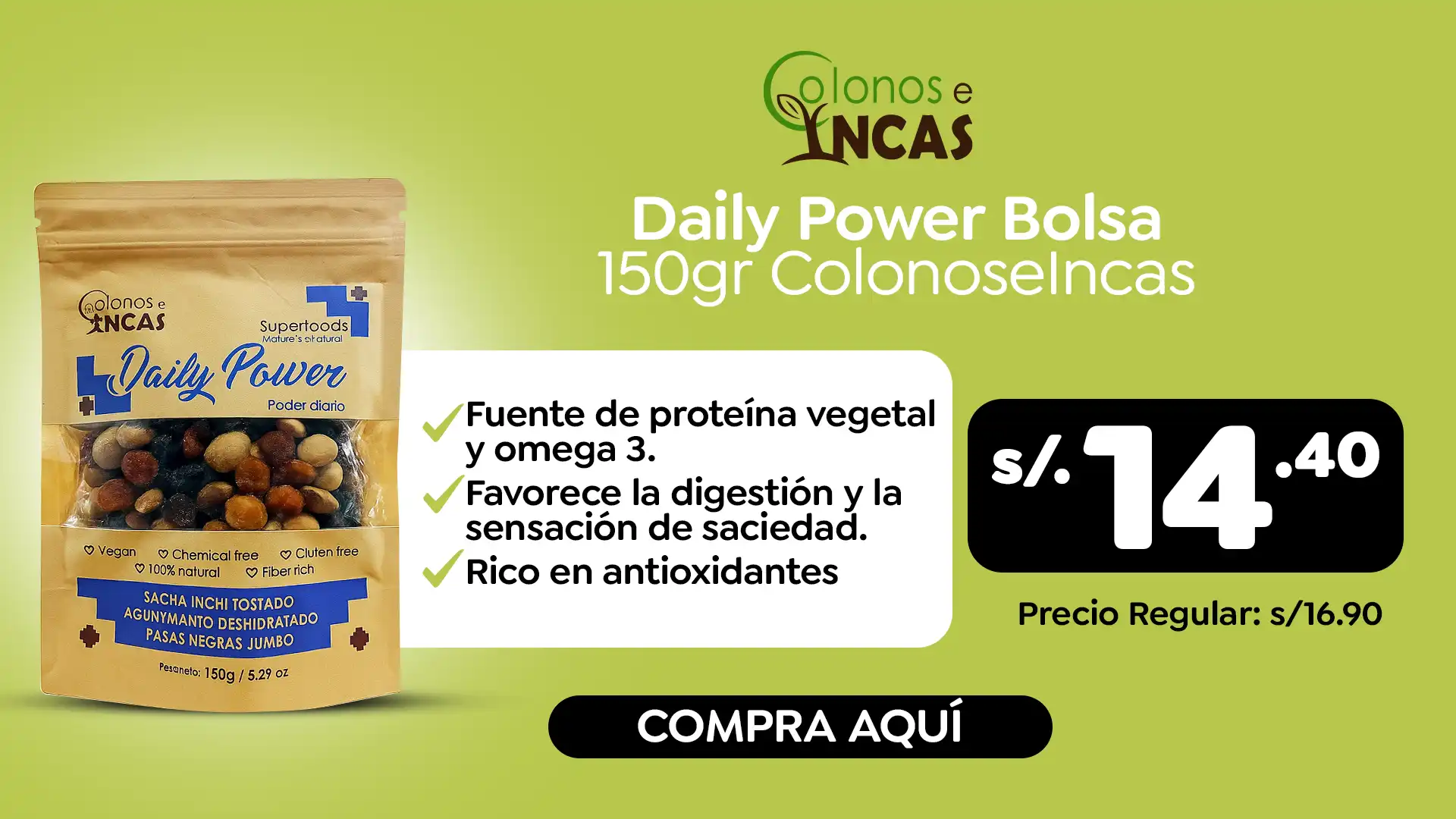 daily power colonos e incas
