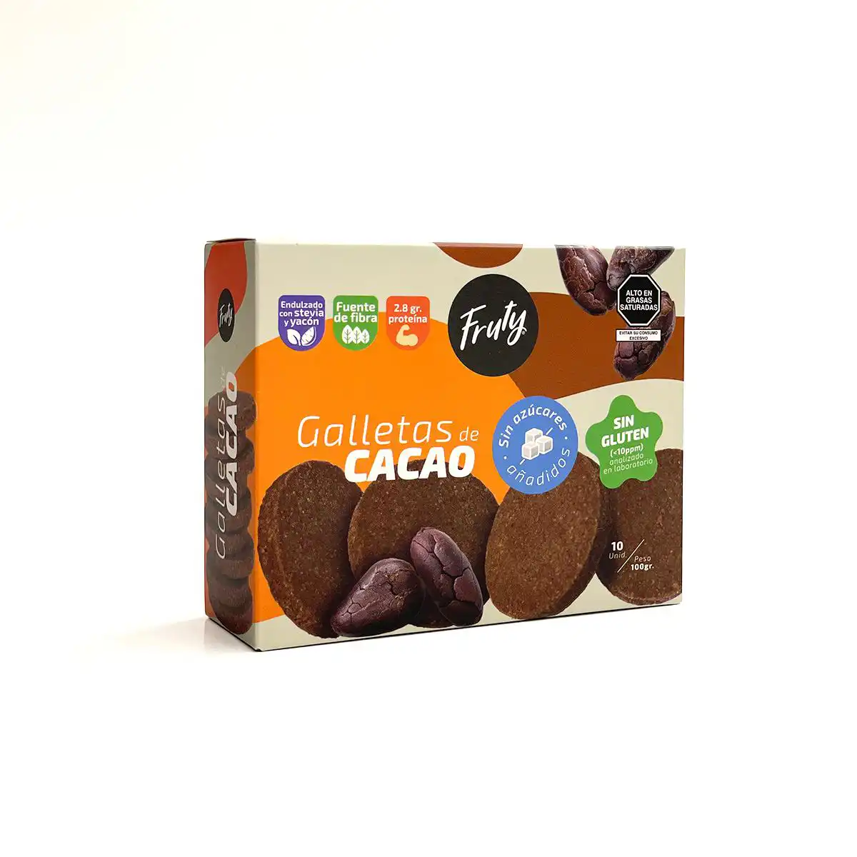 Galletas de Cacao G/F 100gr Fruty