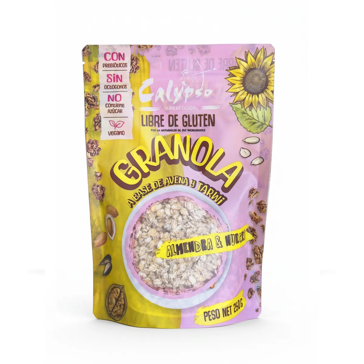 Granola Mix Frutos Secos y Tarwi 250gr Calypso