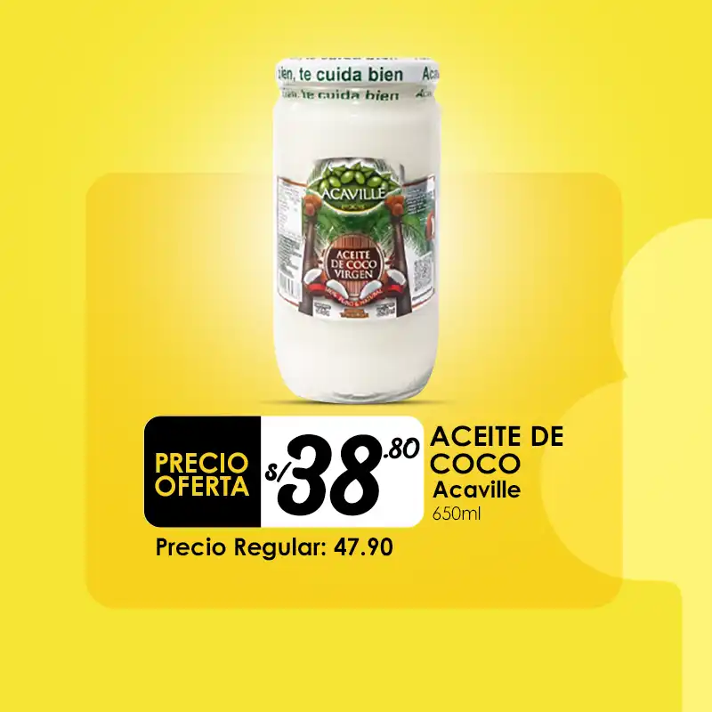 lado c ACEITE DE COCO ACAVILLE