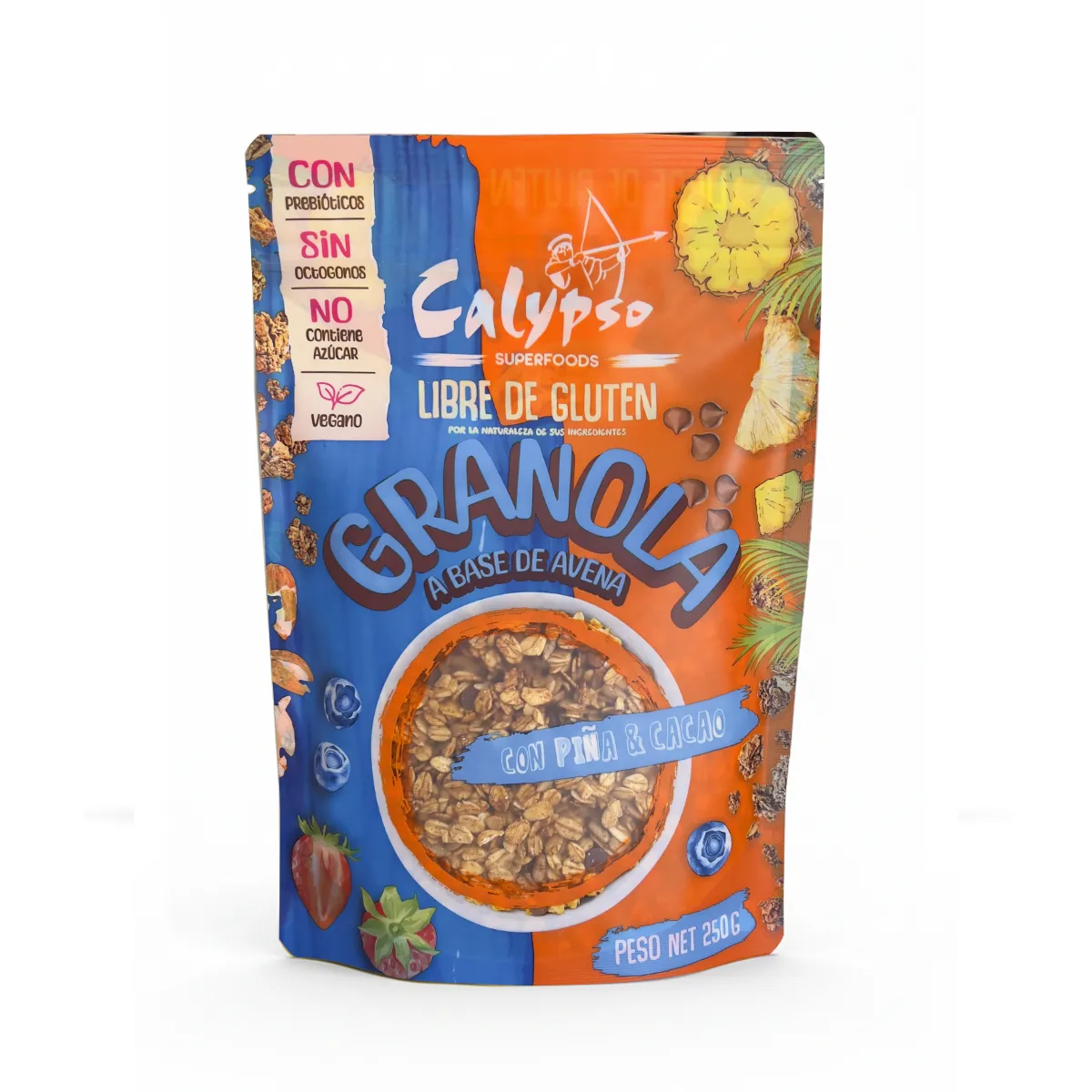 Granola C/ Piña & Chocolate 250gr Calypso