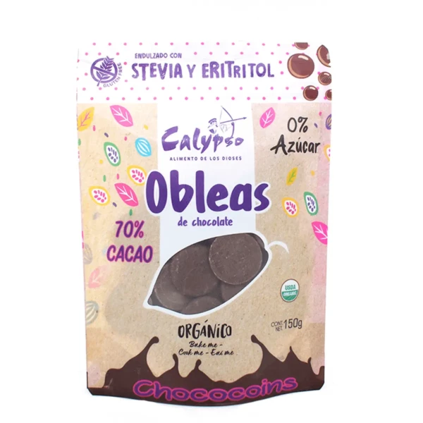 obleas de chocolate