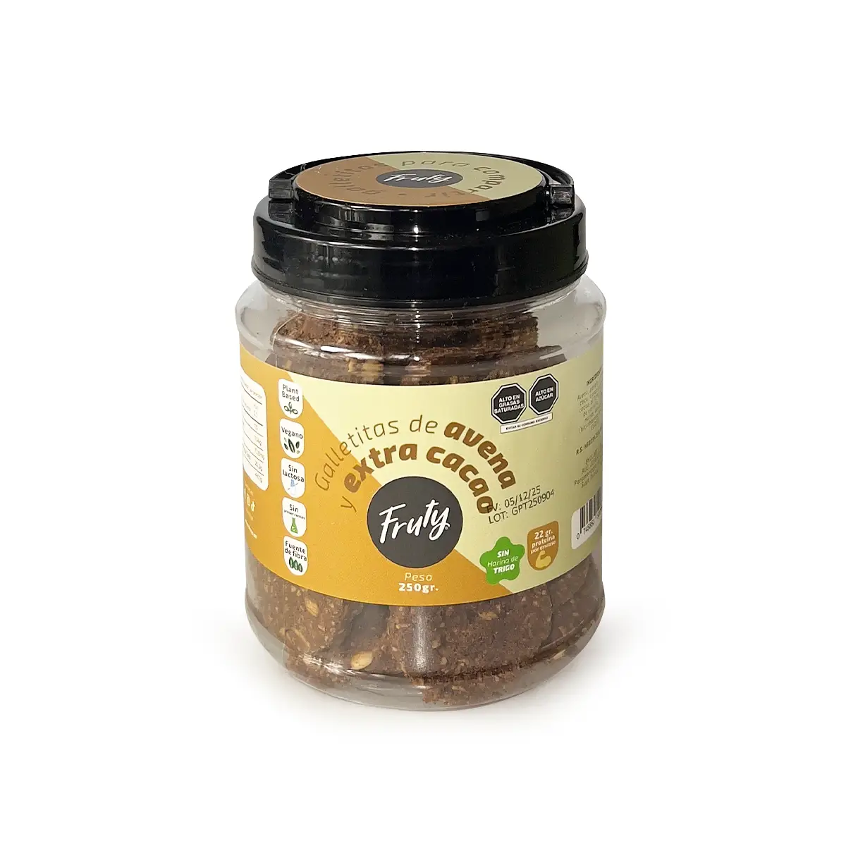 Galletas de Avena Extra Cacao 250gr Fruty