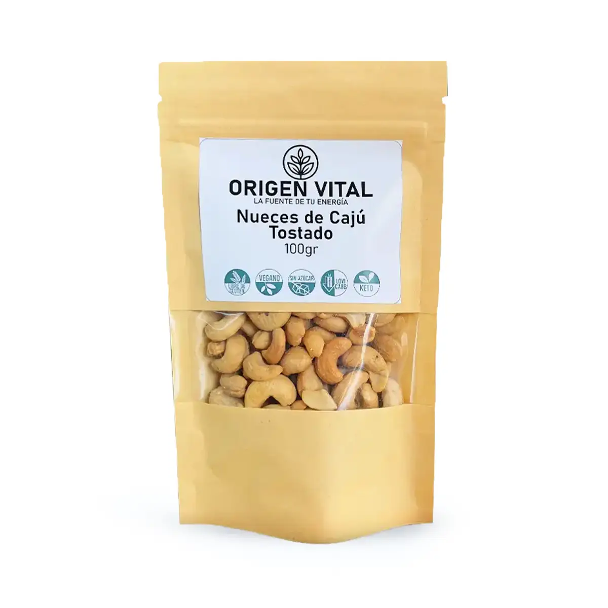 Nueces de Caju Tostado 100gr Origen