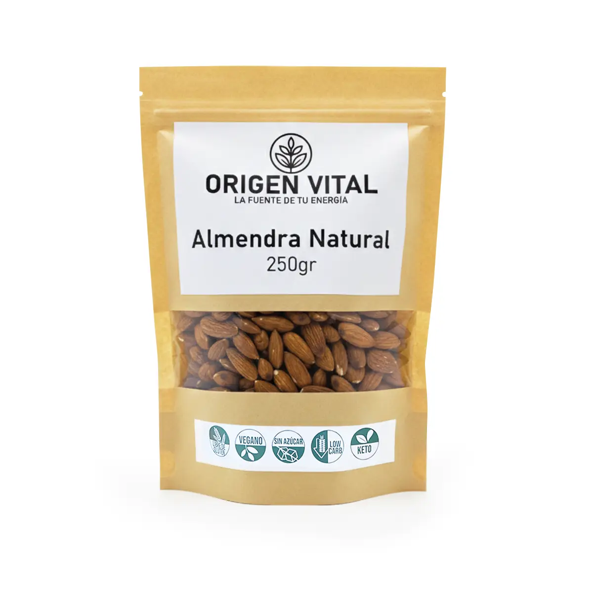 Almendras Natural 250gr Origen
