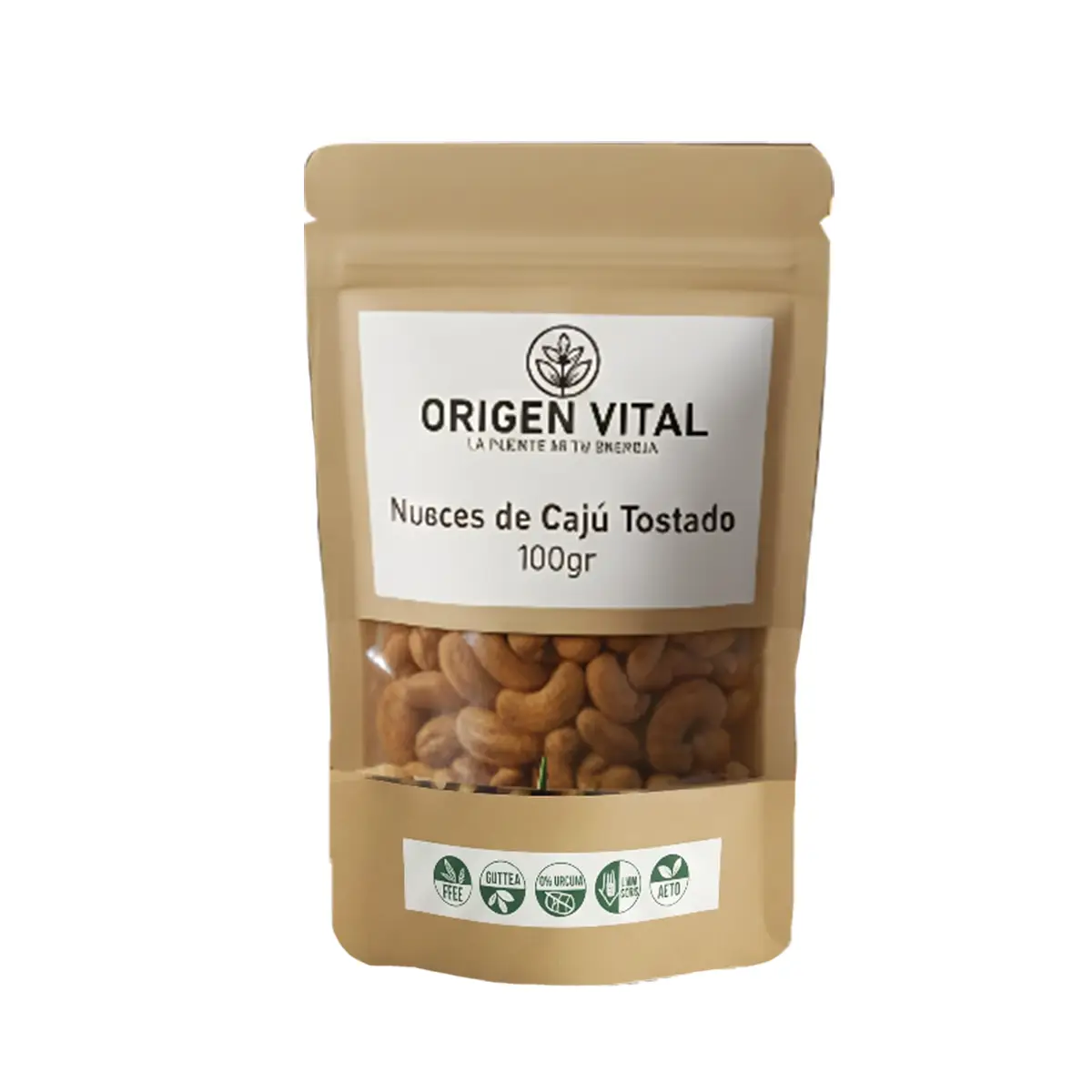 Nueces de Caju Tostado 100gr Origen
