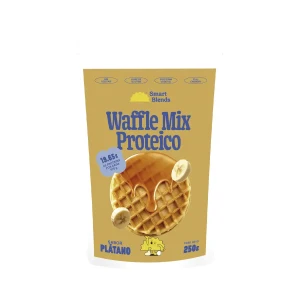 Waffle Mix Proteico Platano 250gr Smartblends