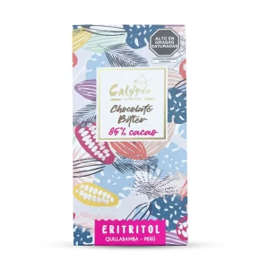 Chocolate Bitter 85% C/Eritritol 50gr Calypso