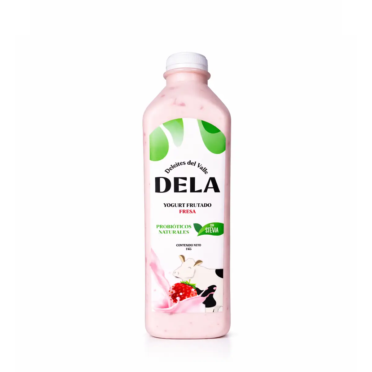 Yogurt de Fresa C/Stevia 950ml Dela
