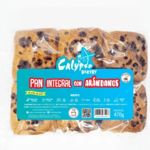 pan integral de arandanos