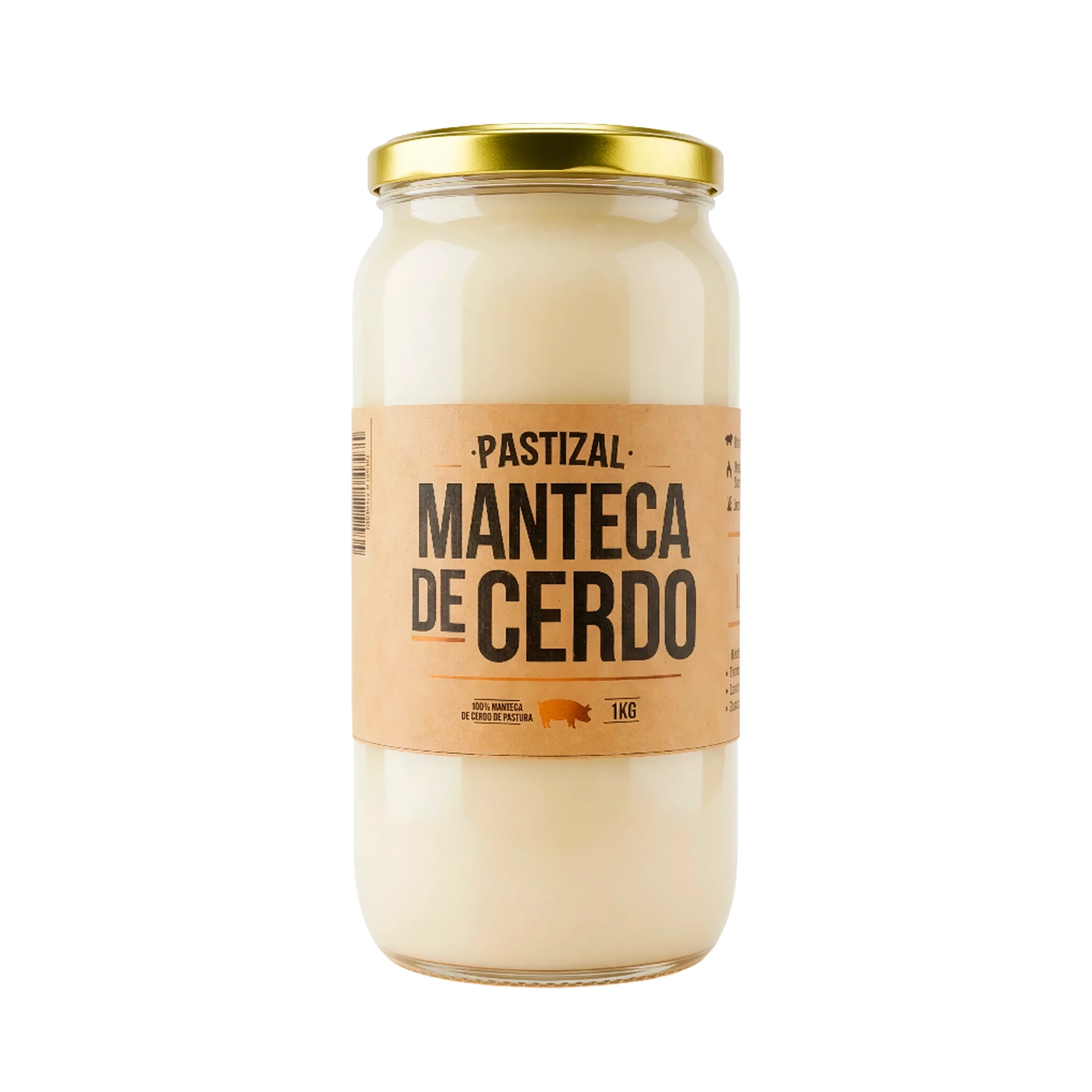 Manteca de Cerdo 1kg Pastizal