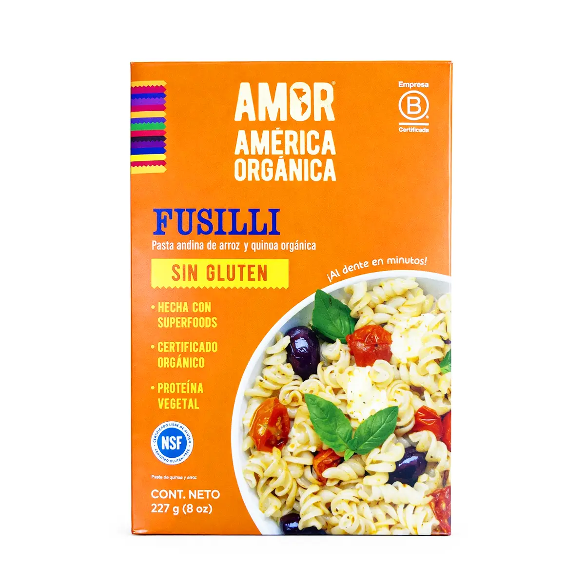 Pasta Andina Fusilli 227gr AmericaOrganica