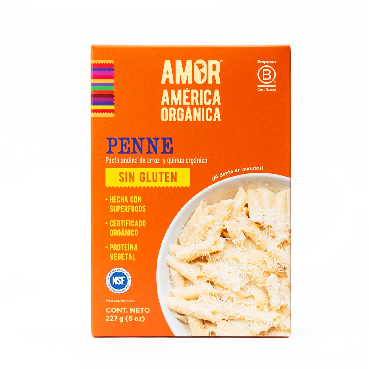 Pasta Andina Penne 227gr AmericaOrganica