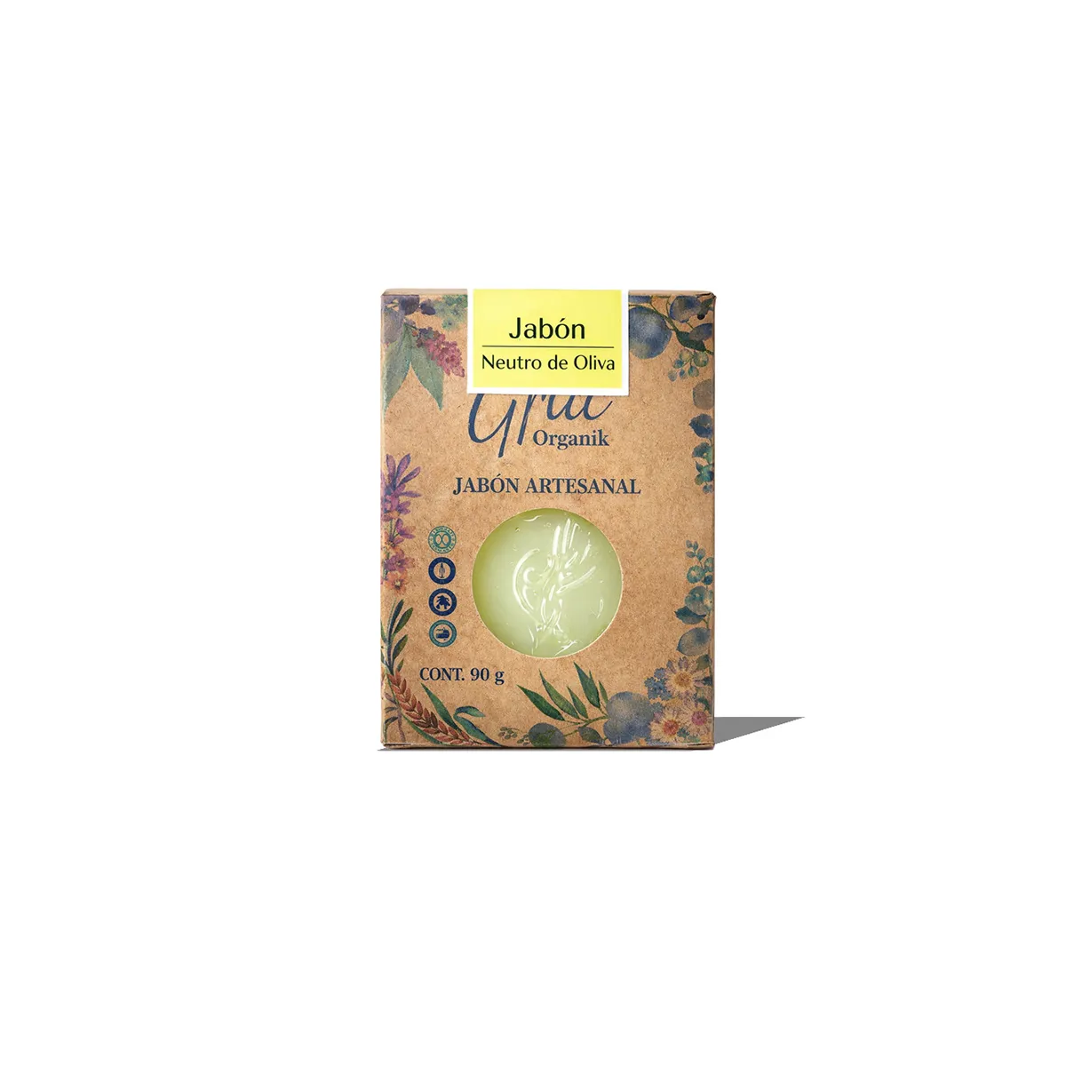 Jabon Neutro de Oliva 90gr Glice